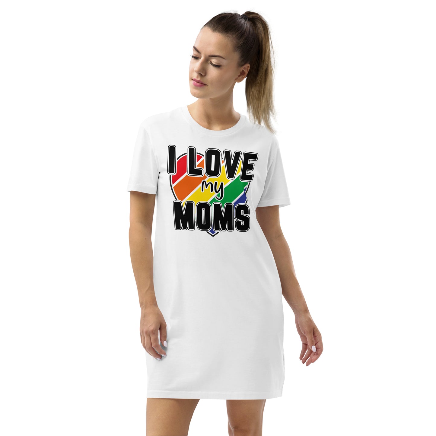 I love my moms Organic cotton t-shirt dress