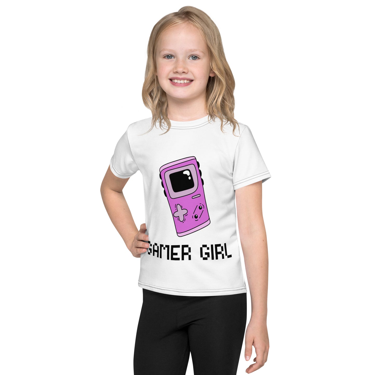 Gamer girl Kids crew neck t-shirt