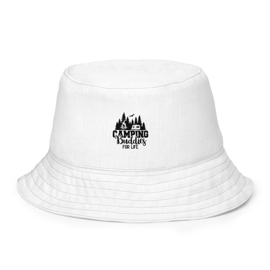 Camping buddies for life Reversible bucket hat