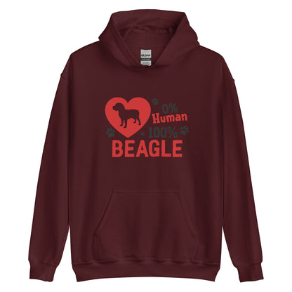 100% Beagle Unisex Hoodie