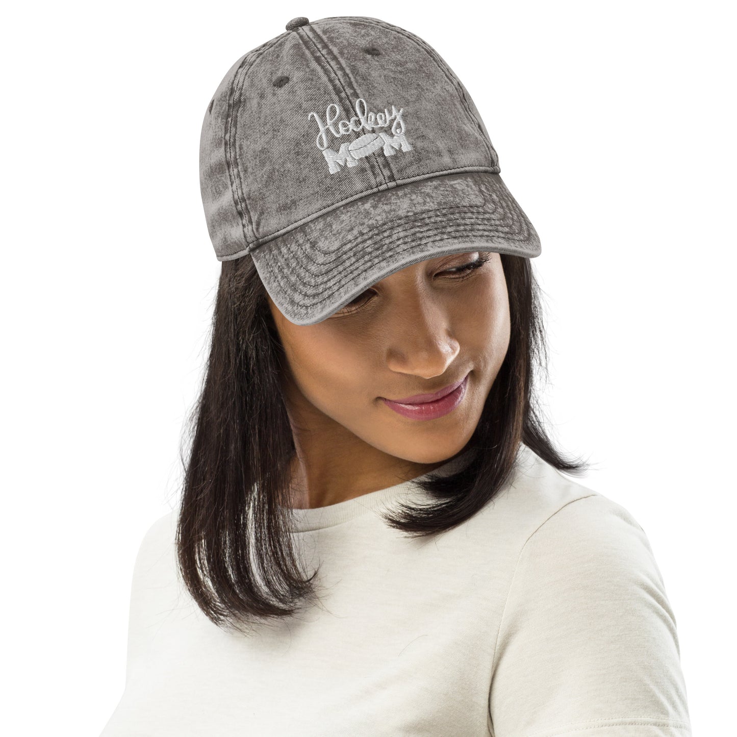 Hockey mom Vintage Cotton Twill Cap