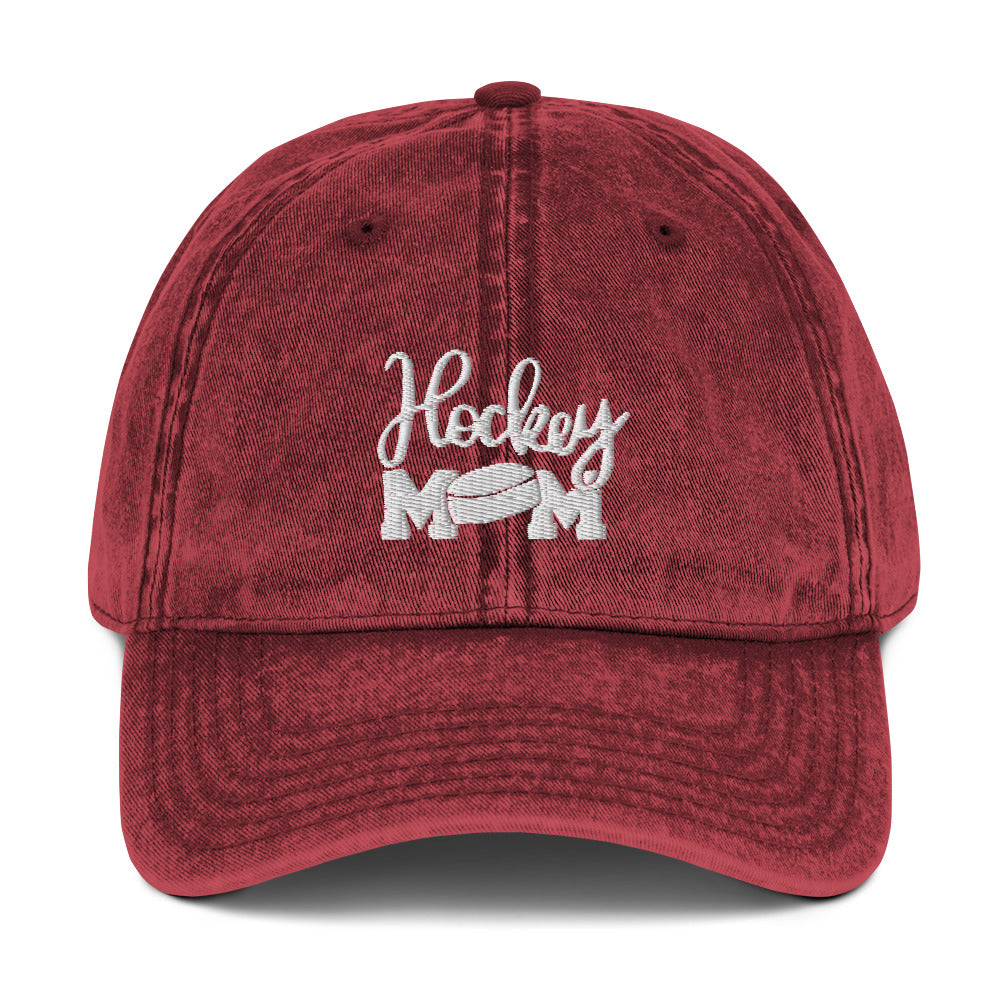 Hockey mom Vintage Cotton Twill Cap