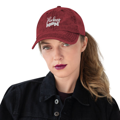 Hockey mom Vintage Cotton Twill Cap