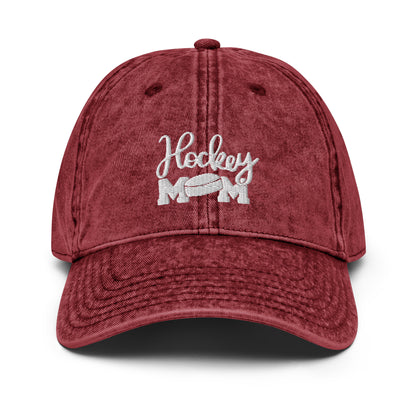 Hockey mom Vintage Cotton Twill Cap