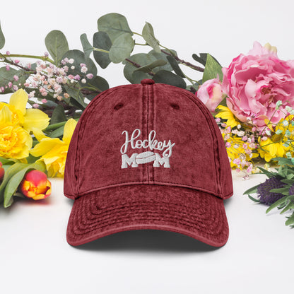 Hockey mom Vintage Cotton Twill Cap